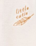 Baby 2-Piece Feather Bodysuit Dress & Cardigan Set, image 3 of 5 slides