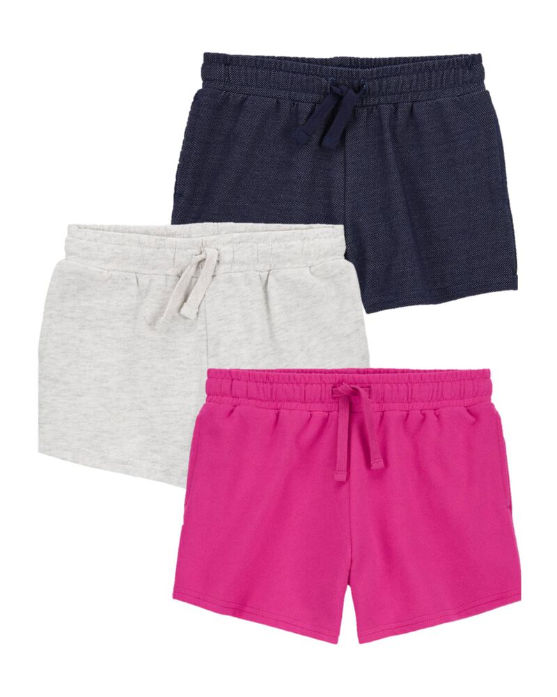Kid 3-Pack Pull-On French Terry Shorts, image 1 of 1 slides