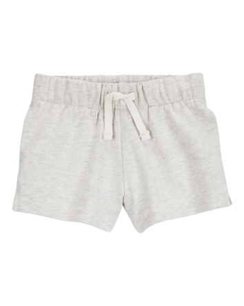 Baby Pull-On French Terry Shorts - Grey, 