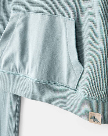 Baby Boy Waffle Knit Long-Sleeve Tee & Pant Set - Green, 
