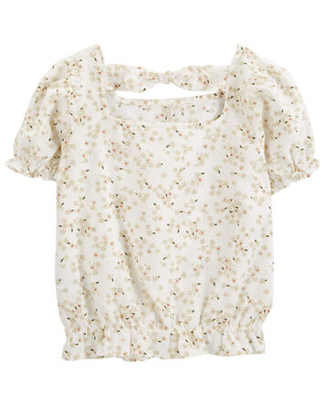 Kid Floral Peplum Top, 