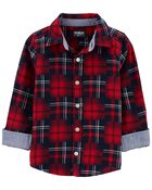 Family Matching: Plaid Button-Front Shirt, image 2 of 4 slides
