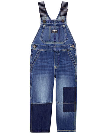 Toddler Classic OshKosh Overalls: Removed Patch Remix, 