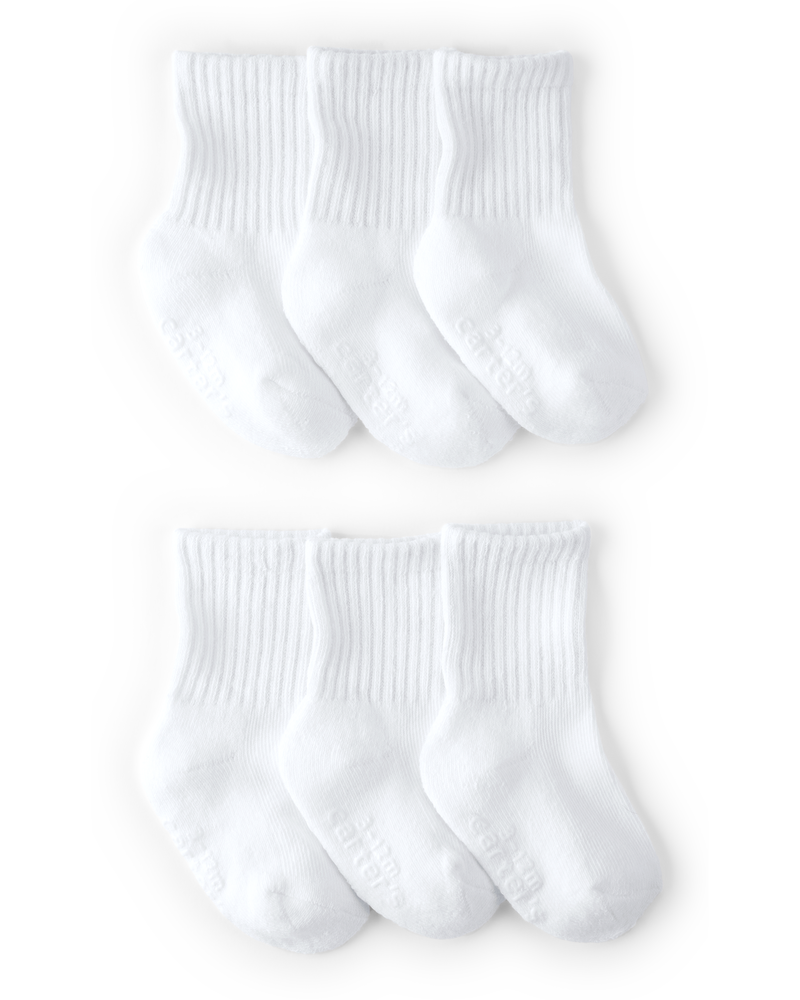 Baby 6-Pack Crew Socks, image 1 of 2 slides