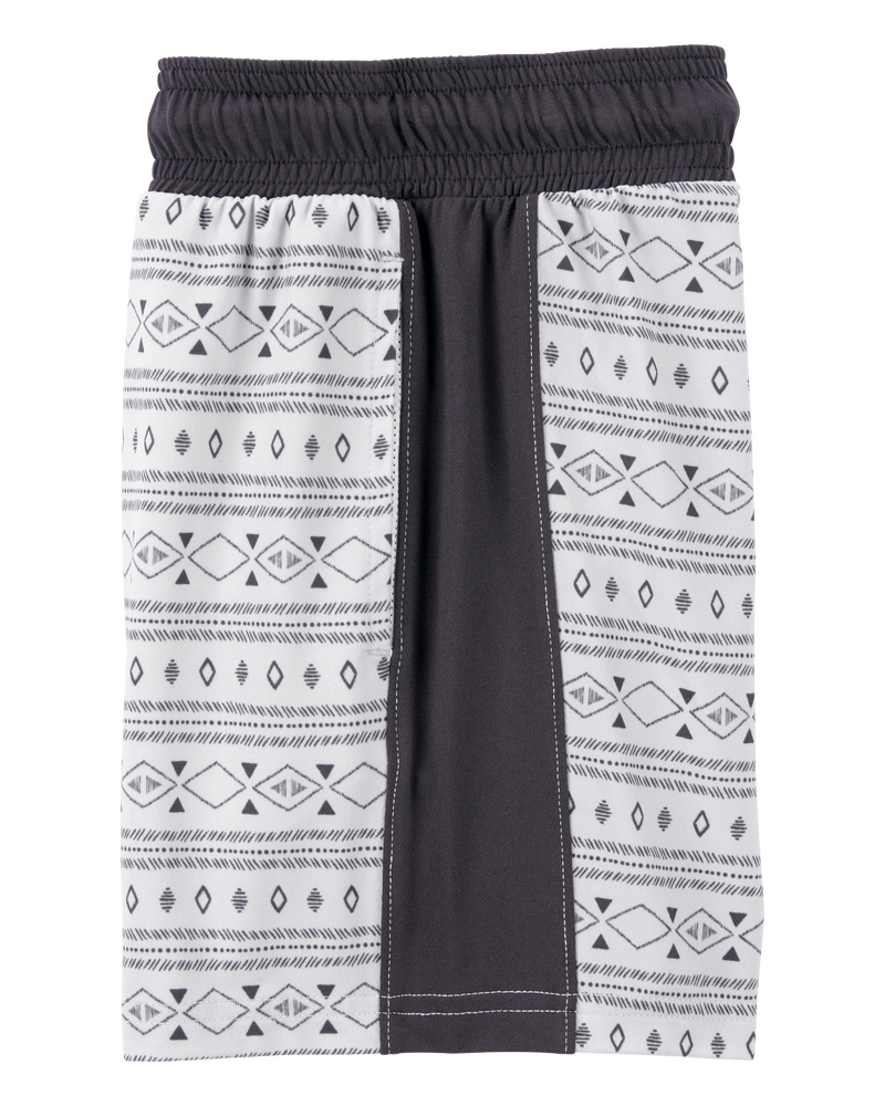 Kid 2-Piece Active Tee & Shorts Set - Black/Grey, image 6 of 7 slides
