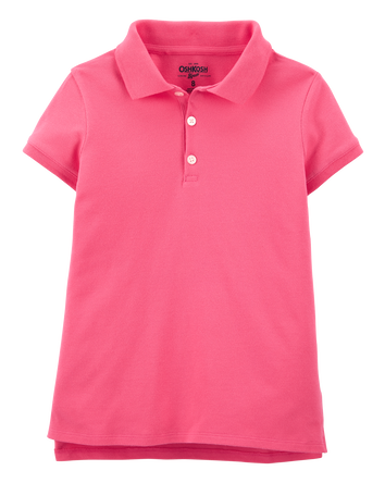Kid Pique Cotton Uniform Polo, 