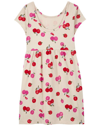 Kid Cherry Jersey Dress, 