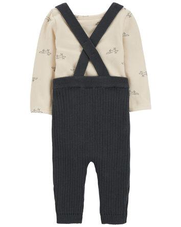 Baby 2-Piece Bodysuit & Sweater Coveralls, 