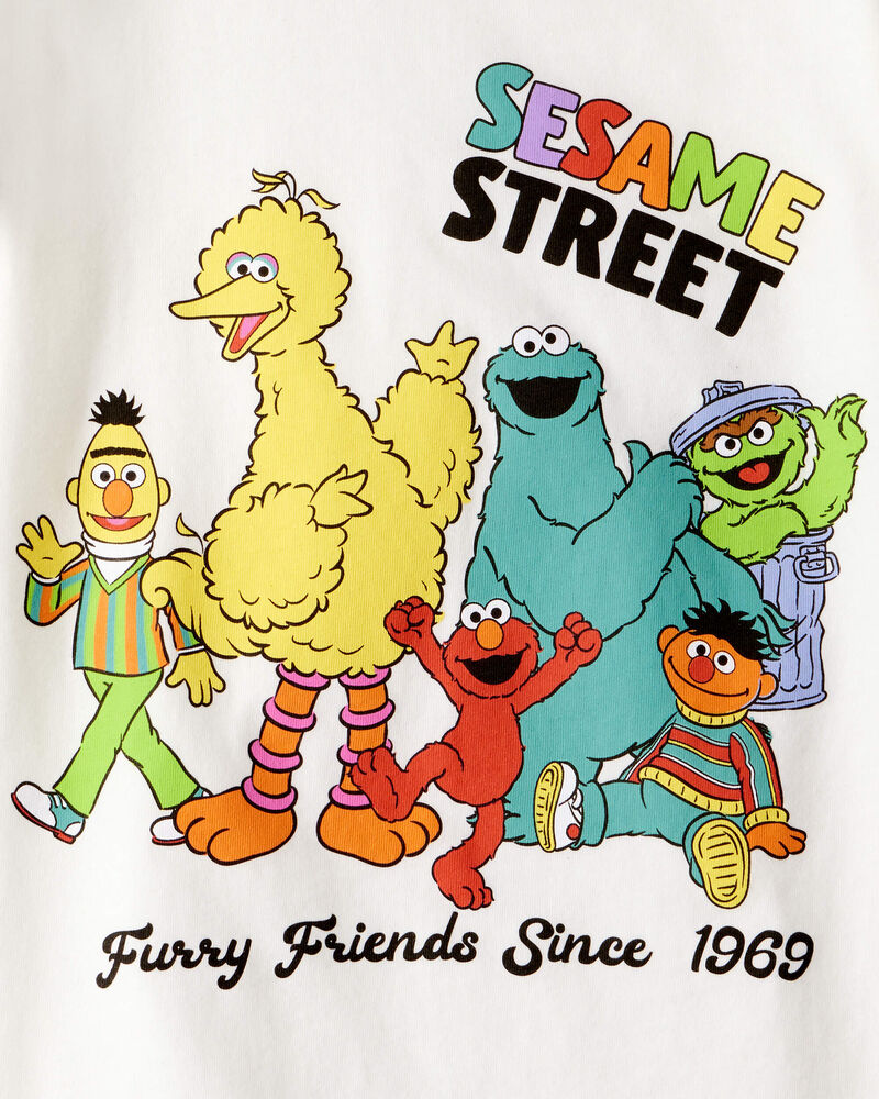 Toddler Sesame Street Short-Sleeve Graphic Tee - Ivory, image 2 of 2 slides