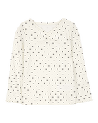 Baby Polka Dot Cotton Rib Top, image 1 of 3 slides