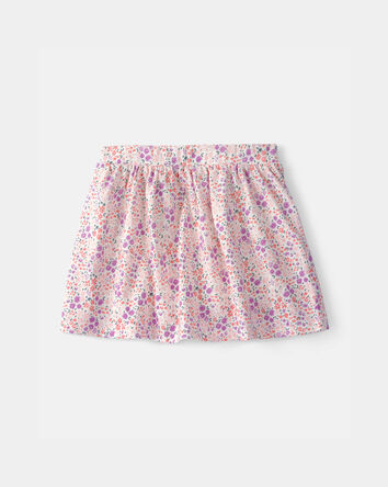 Girls Floral Skort - Pink, 
