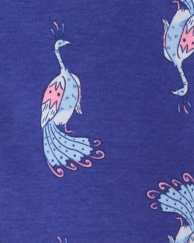 Toddler 1-Piece Peacock 100% Snug Fit Cotton Footie Pajamas, image 2 of 4 slides