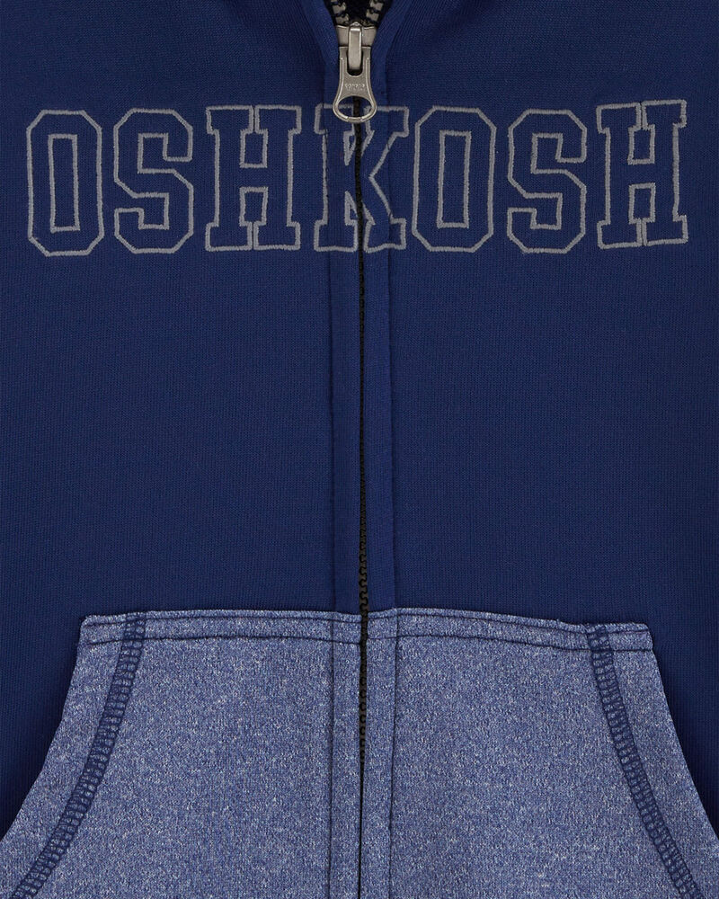 Baby 2-Piece OshKosh Logo Zip Jacket & French Terry Pants Set, image 3 of 7 slides