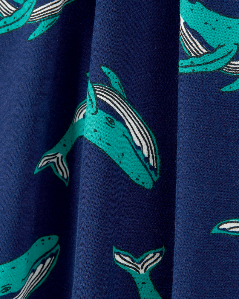 Kid 2-Piece Whale PurelySoft Pajamas, image 2 of 4 slides