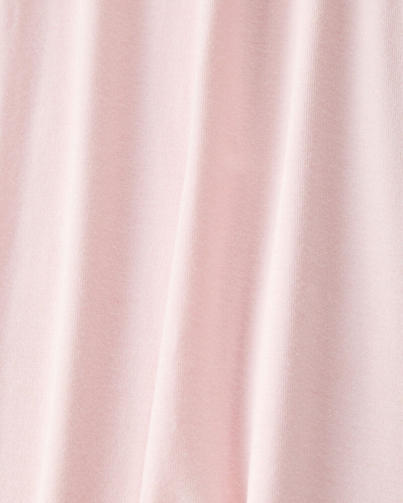 Baby Girl Solid 2-Way Zip PurelySoft Sleep & Play Pajamas - Light Pink, image 2 of 6 slides
