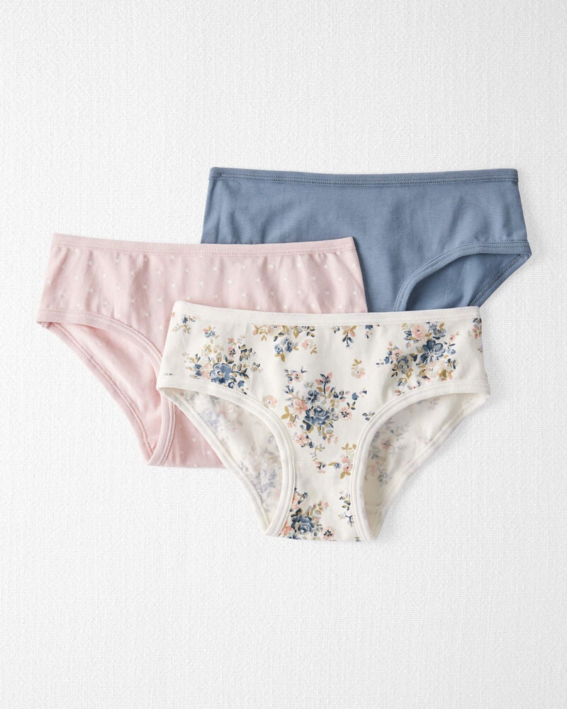 Kid 3-Pack Organic Cotton Underwear, image 1 of 4 slides