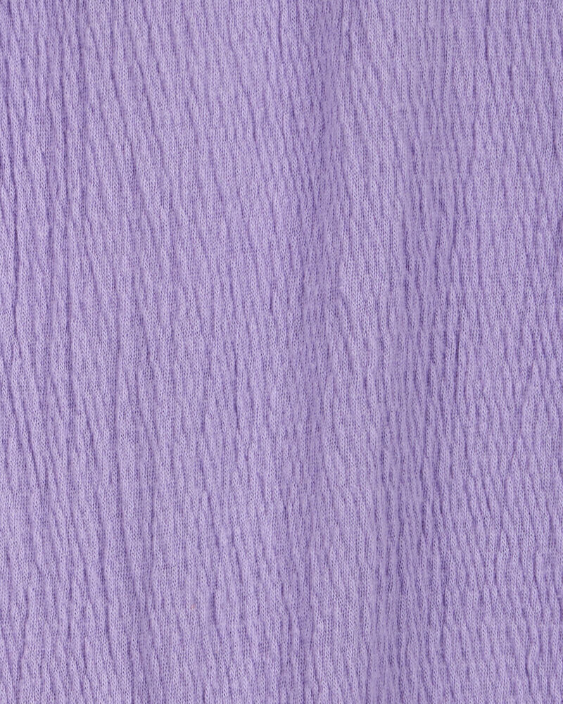 Baby 2-Piece Long-Sleeve Tee & Coverall Set - Purple, image 4 of 6 slides
