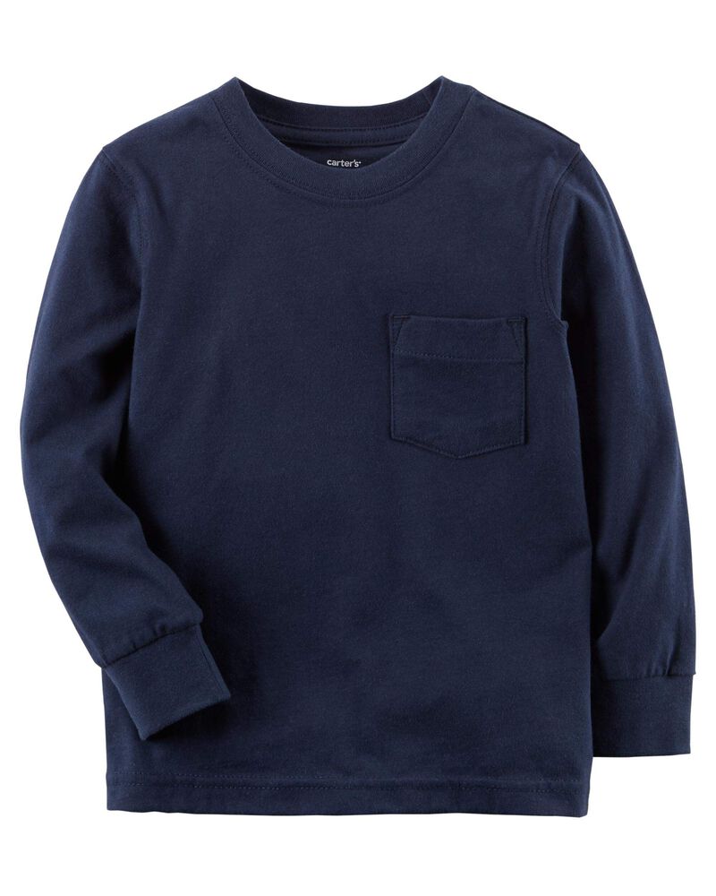 Kid Long-Sleeve Pocket Tee, image 1 of 2 slides