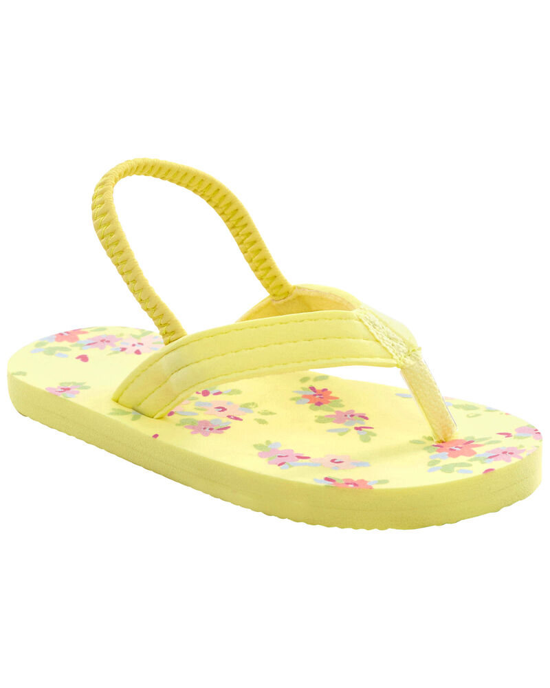 Floral Print Flip-Flops, image 1 of 8 slides