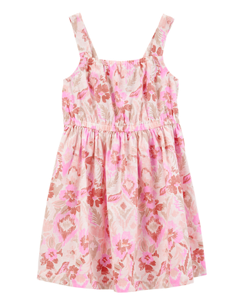 Baby Floral Print Dress  - Pink, 