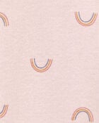 Baby Preemie Rainbow Cotton Sleeper Gown, image 5 of 6 slides