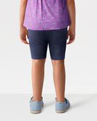 Toddler Faux Denim Bike Shorts, image 2 of 4 slides