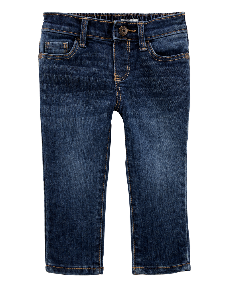 Baby Dark Wash Super Skinny-Leg Jeans, image 1 of 4 slides