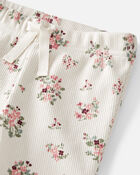 Baby Organic Cotton Rib Drawstring Leggings, image 2 of 4 slides