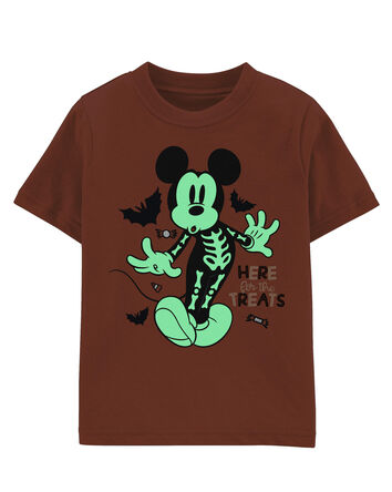 Toddler Glow In The Dark Mickey Mouse Halloween Tee, 