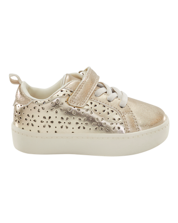 Toddler High-Top Glitter Sneakers - Gold, 