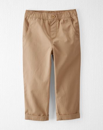 Toddler Organic Cotton Twill Pants in Khaki, 