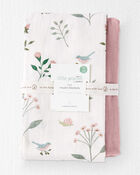 Baby 2-Pack Organic Cotton Muslin Swaddle Blankets, image 2 of 4 slides