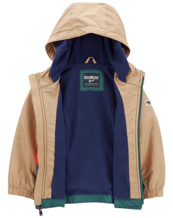 Baby Midweight Fleece Lined  Colorblock Jacket, 
