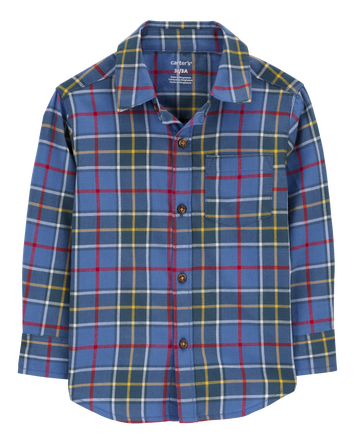 Toddler Plaid Button-Front Shirt, 