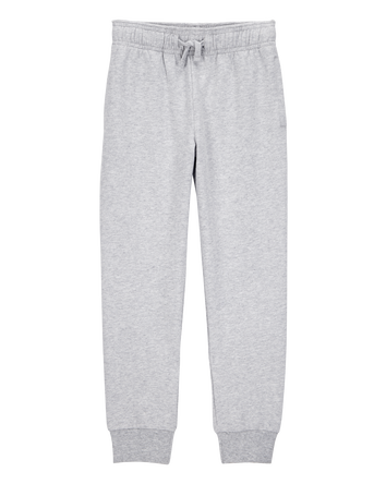Kid Pull-On Drawstring Joggers - Grey, 