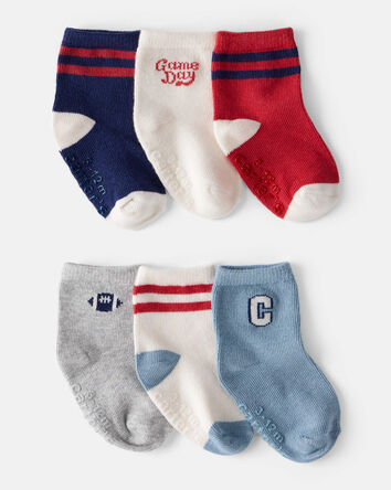 Baby Boy 6-Pack Ankle Socks, 