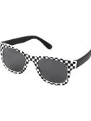 Black/White - Baby Checker Sunglasses