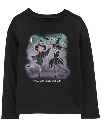 Kid Halloween Long-Sleeve Graphic Tee, 