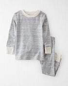 Baby Organic Cotton Pajamas Set in Stripes, image 1 of 5 slides