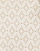 Baby Striped Eyelet Tank Dress - Ivory, image 4 of 5 slides