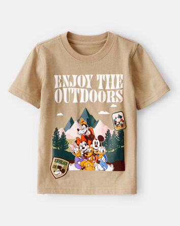 Toddler "Enjoy The Outdoors" Mickey & Friends Short-Sleeve Graphic Tee - Brown, 