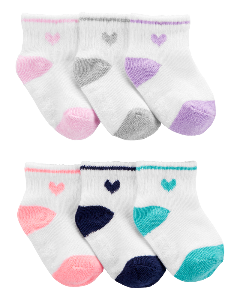 Toddler 6-Pack Crew Socks, image 1 of 2 slides