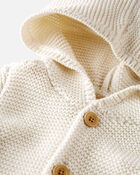 Toddler Organic Cotton Signature Stitch Cardigan, image 2 of 4 slides