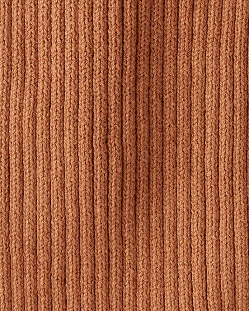 Baby Organic Cotton Rib Sweater Knit Bubble, image 2 of 4 slides