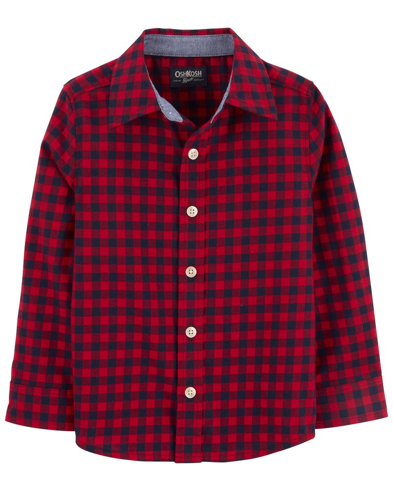 Family Matching: Plaid Button-Front Shirt, image 1 of 4 slides