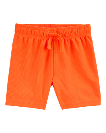 Toddler Active Mesh Shorts - Orange, 