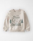 Toddler Think Outside Fleece Pullover Made With Organic Cotton, image 1 of 4 slides