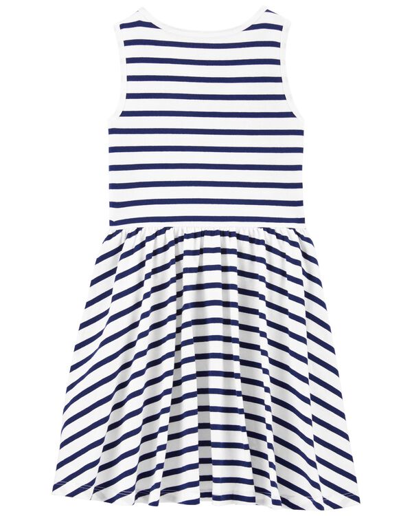 Kid Striped Twirl Dress