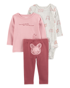 Baby Little Character Set&reg; Bunny 3-Piece, image 1 of 5 slides