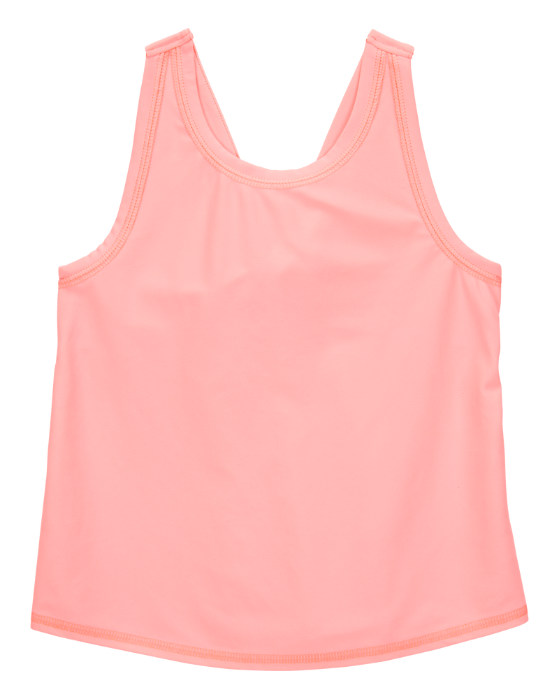 Kid Active Twist Tank & Wrap Skort Set - Coral, image 3 of 7 slides